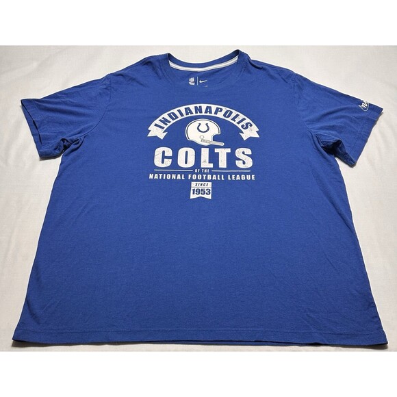 Indianapolis Colts Nike Tee Short Sleeve Shirt Mens XL Football Team Apparel - Picture 2 of 9
